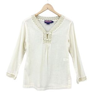 VINEYARD VINES Pullover Long Sleeve Tunic Blouse